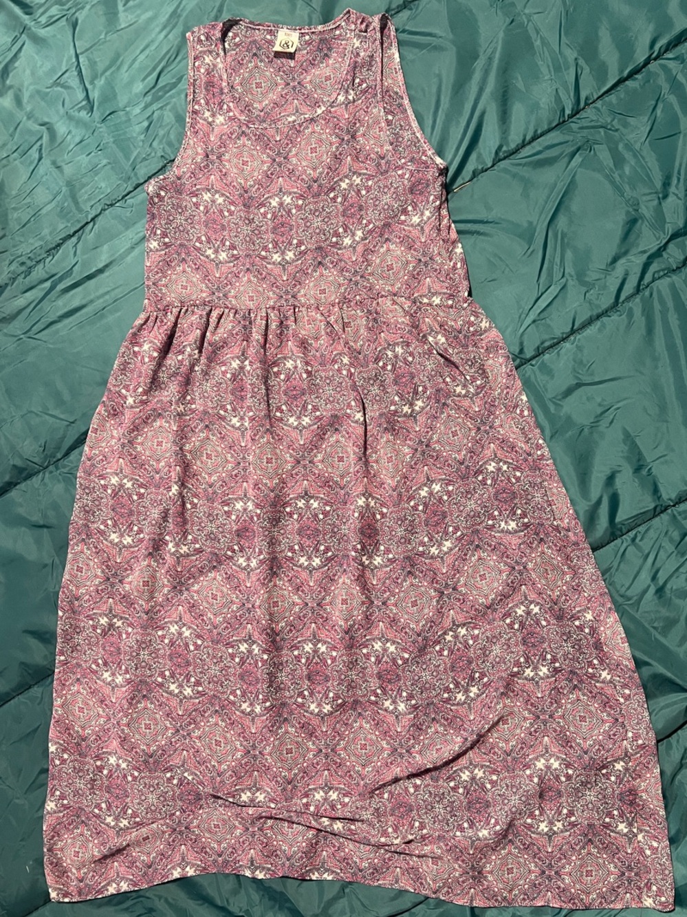 Agnes & Dora Pink Patterned Midi Dress